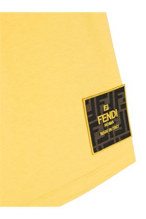 FF logo-patch cotton T-shirt FENDI KIDS | JUI1537AJF1MU0